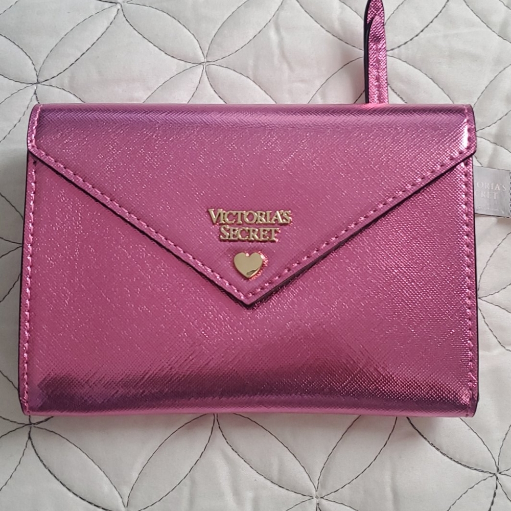 Metallic Pink Victoria's Secret Wallet